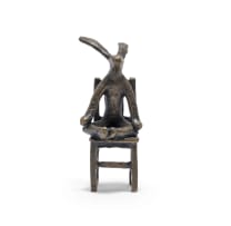 Guy du Toit; Meditating Hare on a Chair