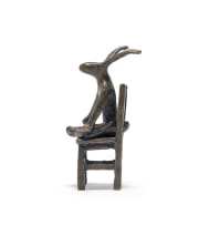 Guy du Toit; Meditating Hare on a Chair