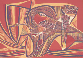 Cecil Skotnes; Untitled (Abstract I), from Man's Gold portfolio