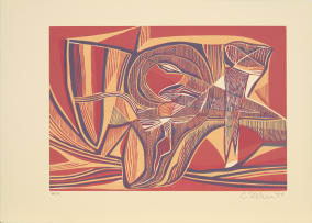 Cecil Skotnes; Untitled (Abstract I), from Man's Gold portfolio
