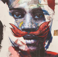 Lionel Smit; Untitled (Figure with Mustache)