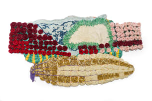 Troy Makaza; Abstract Composition with Roses