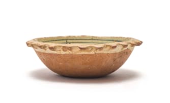 Hylton Nel; Bowl with frill rim, with diamond motif