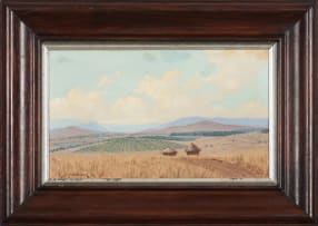 Willem Hermanus Coetzer; Landscape with Huts