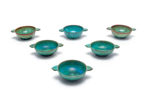 Linn Ware/Ceramic Studio; Six soup bowls
