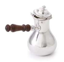 A possibly French silver chocolate pot, c.1880