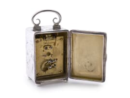 An Edward VII silver carriage clock, William Comyns & Sons Ltd, London, 1902