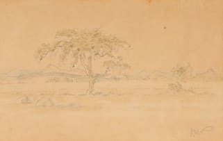 Jacob Hendrik Pierneef; Trees in a Bushveld Landscape