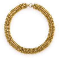 Gold choker necklace