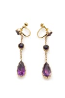 Amethyst drop earrings