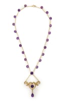 Vintage amethyst necklace