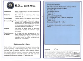 Diamond brooch pendant