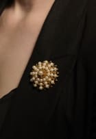 Panamanian mosqueta heavy pearl brooch