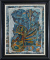 Thijs Nel; Abstract in Blue and Orange