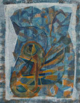 Thijs Nel; Abstract in Blue and Orange