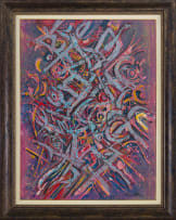 Dirk Meerkotter; Untitled (Abstract in Peach and Blue)