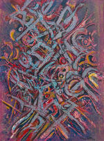 Dirk Meerkotter; Untitled (Abstract in Peach and Blue)