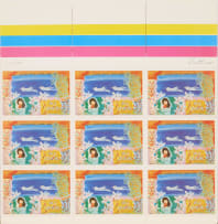 Walter Battiss; Fook Island Postage Stamps, three