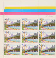 Walter Battiss; Fook Island Postage Stamps, three