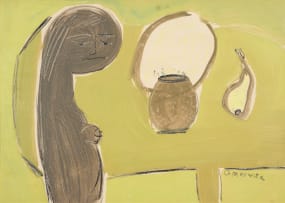 Charles Gassner; Nude Figure with a Pot