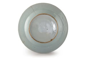 A Chinese blue and white circular dish, Kangxi period, 1662-1722