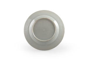 A Chinese export blue and white dish, late Qianlong, 18th century