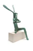 Guy du Toit; Hare Sitting on a Crate