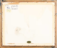 Douglas Portway; Abstract in Black, Brown and Yellow