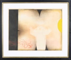 Douglas Portway; Abstract in Black, Brown and Yellow