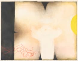 Douglas Portway; Abstract in Black, Brown and Yellow