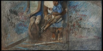 Berenice Michelow; The Street Children, diptych