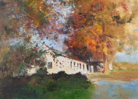 Errol Boyley; A Cottage in Autumn