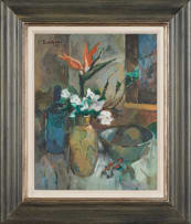 Eben van der Merwe; Still Life with Bird of Paradise