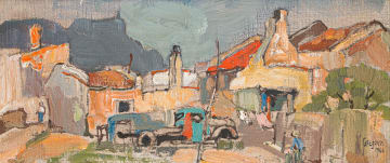 Gregoire Boonzaier; District Six with Blue Truck
