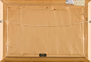 Pranas Domsaitis; Landscape with Dwellings