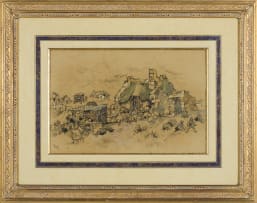 Gregoire Boonzaier; Fishermen’s Houses, Arniston West, Bredasdorp Cafe