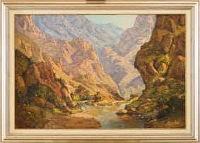 Gabriel de Jongh; Meiringspoort Landscape