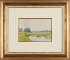 Robert Gwelo Goodman; River Landscape with Willows