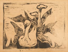 Maggie Laubser; Swan and Arums