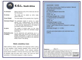 Delicate drop pendant