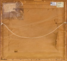 Maggie Laubser; Landscape with Houses and a Figure