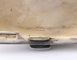 A George V silver cigarette case, Henry Matthews, Birmingham, 1920