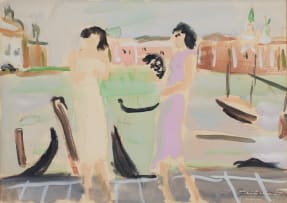 Irma Stern; Two Women in Venice