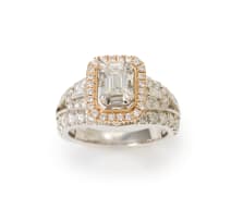 Illusion-set diamond ring