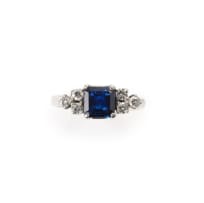 Sapphire and diamond ring