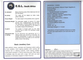 Sapphire and diamond ring