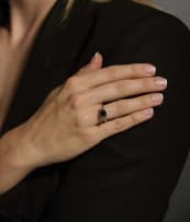 Sapphire and diamond ring