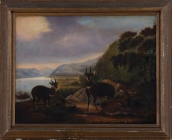 Circle of Thomas Baines; Three Buck in a Landscape