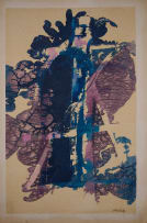 Trevor Coleman; Abstract in Blue; Abstract in Blue and Purple, two
