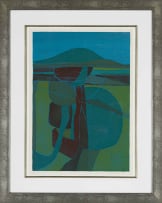 Fred Schimmel; Abstract Landscape in Green